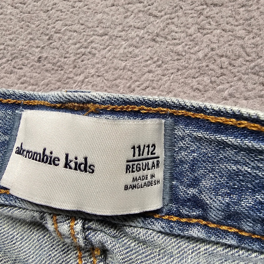 Abercrombie Kids Denim Shorts Boys 11/12 Blue Light Wash Regular - Picture 6 of 12